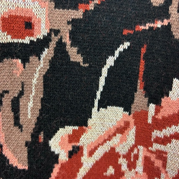 Ali & Jay floral print long sleeve thick knit sweater dress with mock neck Sz M - Picture 6 of 11